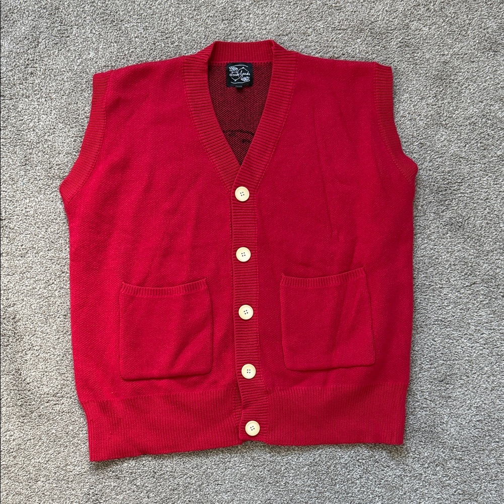 One piece themed Red Button-Up Vest